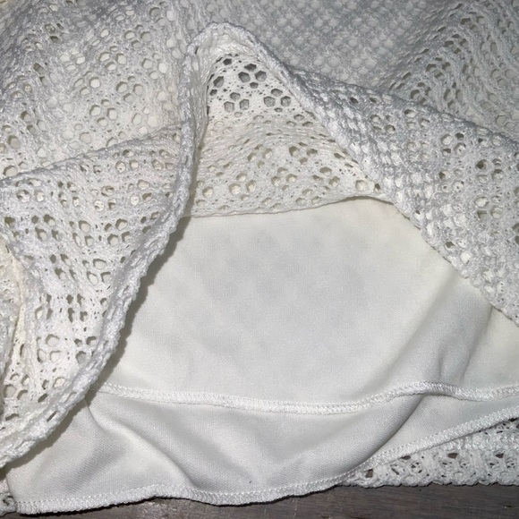 2 Pair No Boundaries Crochet Elastic Waist Shorts 1 Black~1 White Jr Lg - Picture 9 of 11